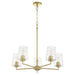 Myhouse Lighting Quorum - 6204-5-80 - Five Light Chandelier - Goodwin - Aged Brass