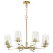 Myhouse Lighting Quorum - 6204-8-80 - Eight Light Chandelier - Goodwin - Aged Brass