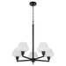 Myhouse Lighting Quorum - 6221-5-59 - Five Light Chandelier - Cassini - Matte Black