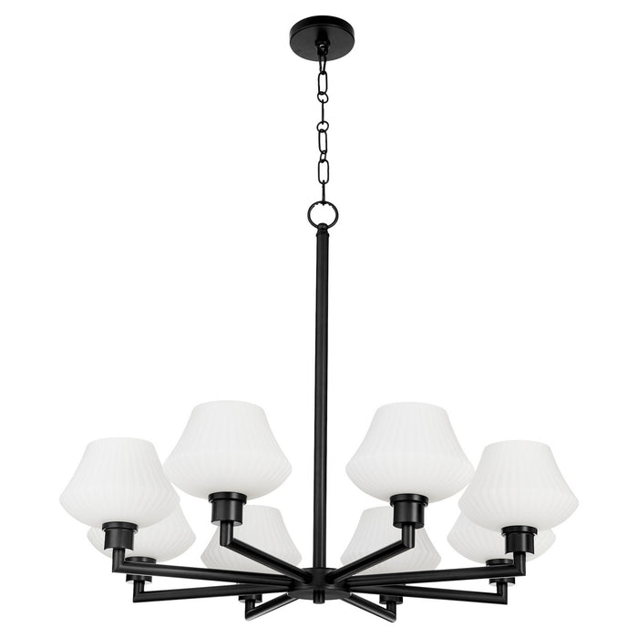 Myhouse Lighting Quorum - 6221-8-59 - Eight Light Chandelier - Cassini - Matte Black