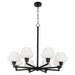 Myhouse Lighting Quorum - 6221-8-59 - Eight Light Chandelier - Cassini - Matte Black