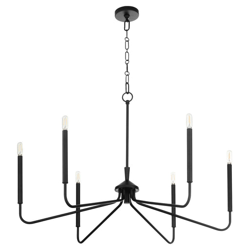 Myhouse Lighting Quorum - 6238-6-59 - Six Light Chandelier - Providence - Matte Black