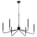 Myhouse Lighting Quorum - 6238-6-59 - Six Light Chandelier - Providence - Matte Black