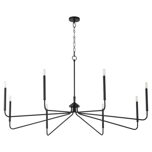 Myhouse Lighting Quorum - 6238-8-59 - Eight Light Chandelier - Providence - Matte Black