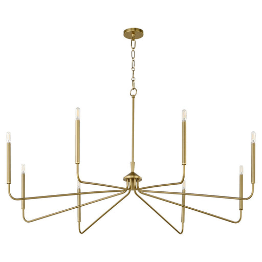 Myhouse Lighting Quorum - 6238-8-80 - Eight Light Chandelier - Providence - Aged Brass