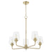 Myhouse Lighting Quorum - 6313-5-80 - Five Light Chandelier - Raymond - Aged Brass