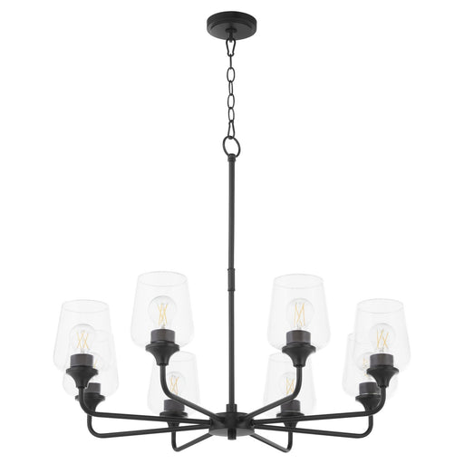 Myhouse Lighting Quorum - 6313-8-59 - Eight Light Chandelier - Raymond - Matte Black