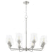 Myhouse Lighting Quorum - 6313-8-65 - Eight Light Chandelier - Raymond - Satin Nickel