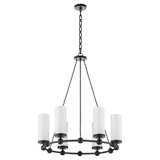 Myhouse Lighting Quorum - 667-6-59 - Six Light Chandelier - Lee Boulevard - Matte Black