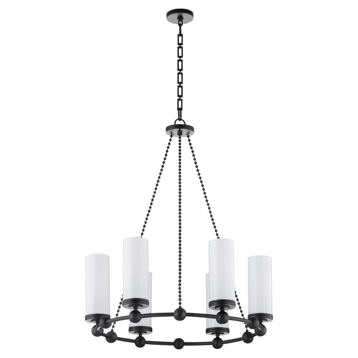 Myhouse Lighting Quorum - 667-6-59 - Six Light Chandelier - Lee Boulevard - Matte Black