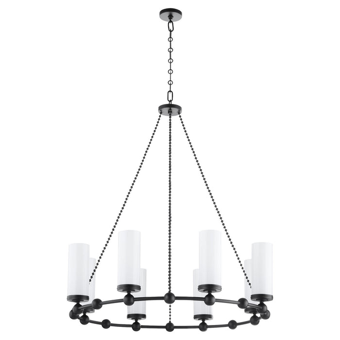 Myhouse Lighting Quorum - 667-8-59 - Eight Light Chandelier - Lee Boulevard - Matte Black