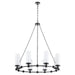 Myhouse Lighting Quorum - 667-8-59 - Eight Light Chandelier - Lee Boulevard - Matte Black