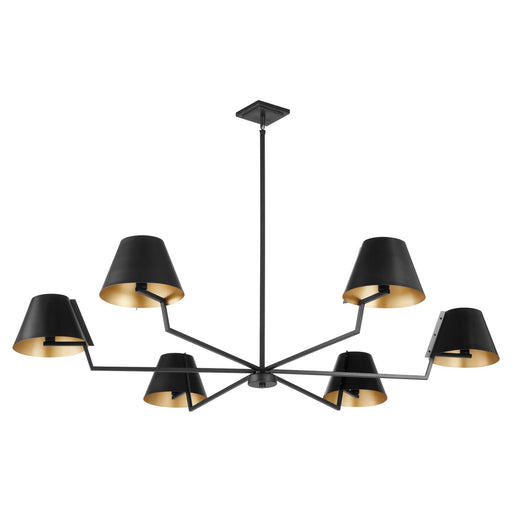 Myhouse Lighting Quorum - 668-6-59 - Six Light Chandelier - Bliss - Matte Black