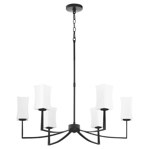 Myhouse Lighting Quorum - 681-8-59 - Eight Light Chandelier - Ayala - Matte Black