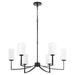 Myhouse Lighting Quorum - 681-8-59 - Eight Light Chandelier - Ayala - Matte Black