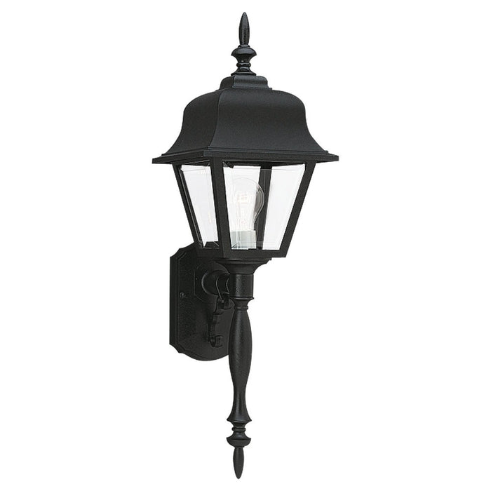 Myhouse Lighting Generation Lighting - 8765-12 - One Light Outdoor Wall Lantern - Polycarbonate Outdoor - Black