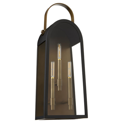 Myhouse Lighting Quorum - 72-25-5982 - Three Light Wall Mount - Rossi - Matte Black w/ Aged Copper