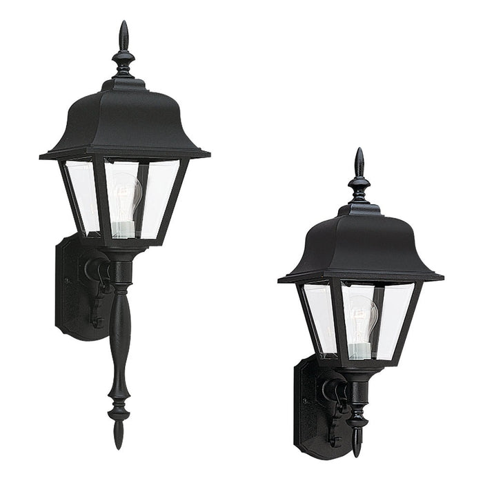 Myhouse Lighting Generation Lighting - 8765-12 - One Light Outdoor Wall Lantern - Polycarbonate Outdoor - Black