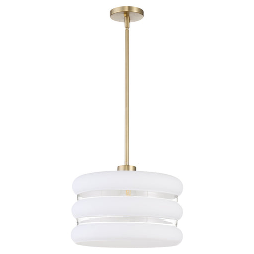 Myhouse Lighting Quorum - 806-80 - One Light Pendant - Gillis - Aged Brass