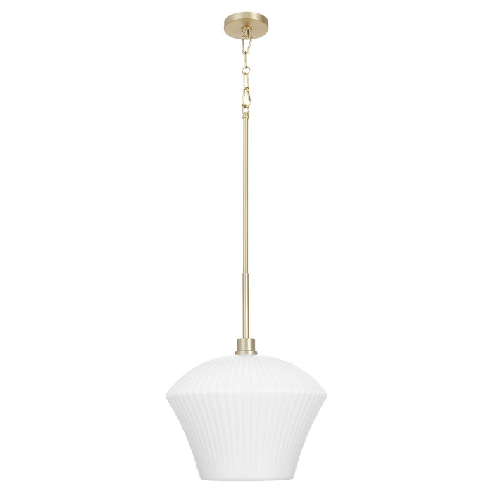 Myhouse Lighting Quorum - 8221-15-80 - One Light Pendant - Cassini - Aged Brass