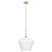 Myhouse Lighting Quorum - 8221-15-80 - One Light Pendant - Cassini - Aged Brass