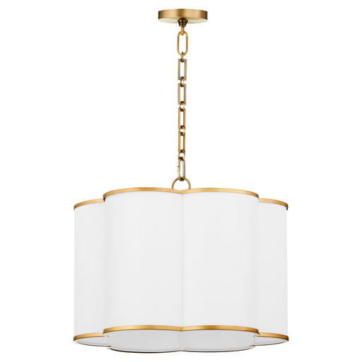 Myhouse Lighting Quorum - 8228-4-47 - Four Light Pendant - Belinder - Non-Lacquered Brass