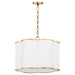 Myhouse Lighting Quorum - 8228-4-47 - Four Light Pendant - Belinder - Non-Lacquered Brass