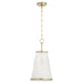 Myhouse Lighting Quorum - 8238-11-80 - One Light Pendant - Providence - Aged Brass