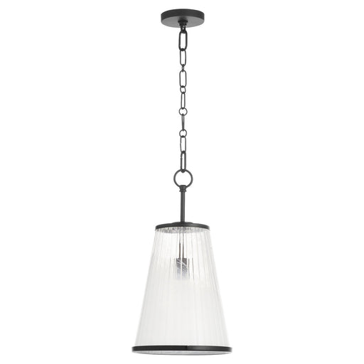 Myhouse Lighting Quorum - 8238-13-59 - One Light Pendant - Providence - Matte Black