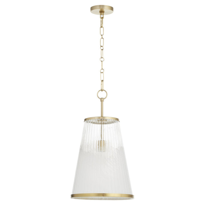 Myhouse Lighting Quorum - 8238-13-80 - One Light Pendant - Providence - Aged Brass