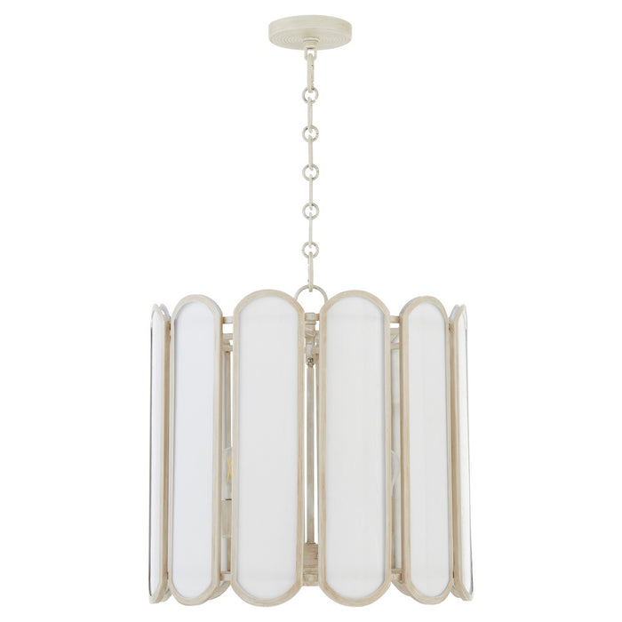 Myhouse Lighting Quorum - 824-4-52 - Four Light Pendant - Belleview - Washed Oak