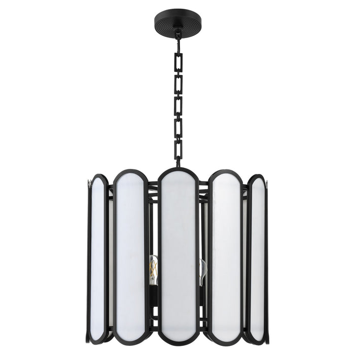 Myhouse Lighting Quorum - 824-4-59 - Four Light Pendant - Belleview - Matte Black