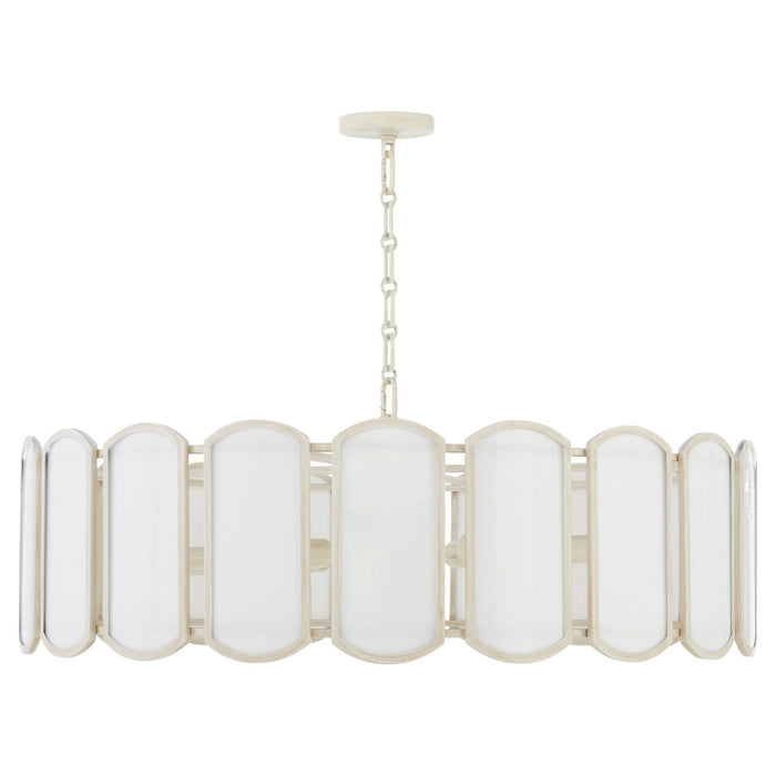 Myhouse Lighting Quorum - 824-8-52 - Eight Light Pendant - Belleview - Washed Oak