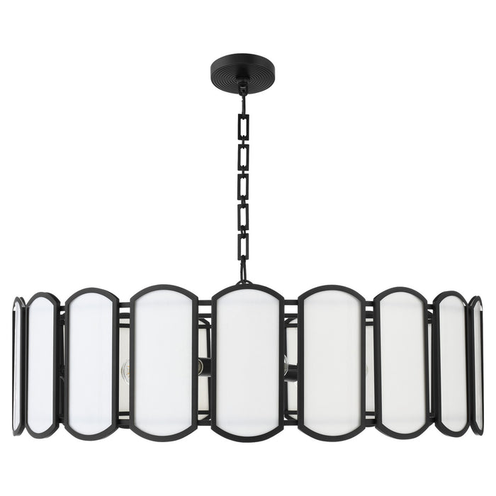 Myhouse Lighting Quorum - 824-8-59 - Eight Light Pendant - Belleview - Matte Black