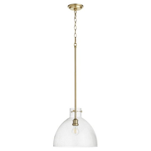 Myhouse Lighting Quorum - 8832-80 - One Light Pendant - Aged Brass