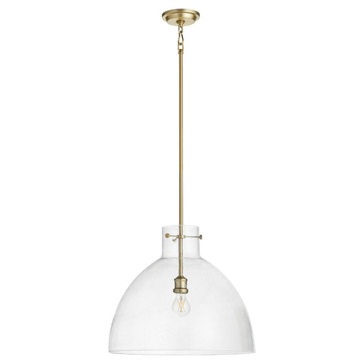 Myhouse Lighting Quorum - 8932-80 - One Light Pendant - Aged Brass