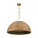 Myhouse Lighting Visual Comfort Studio - EP1383BBS - Three Light Pendant - Cay - Burnished Brass