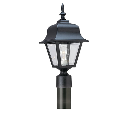 Myhouse Lighting Generation Lighting - 8255-12 - One Light Outdoor Post Lantern - Polycarbonate Outdoor - Black