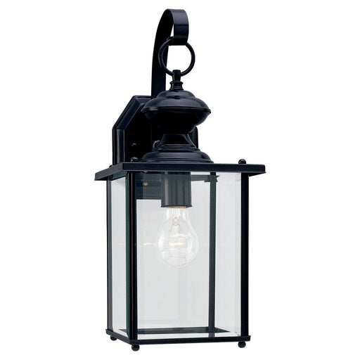 Myhouse Lighting Generation Lighting - 8458-12 - One Light Outdoor Wall Lantern - Jamestowne - Black