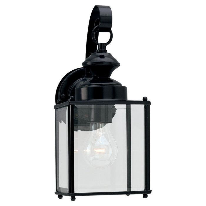 Myhouse Lighting Generation Lighting - 8457-12 - One Light Outdoor Wall Lantern - Jamestowne - Black