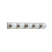 Myhouse Lighting Generation Lighting - 4735-98 - Five Light Wall / Bath - Center Stage - Brushed Stainless