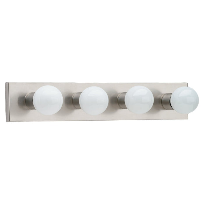Myhouse Lighting Generation Lighting - 4738-98 - Four Light Wall / Bath - Center Stage - Brushed Stainless