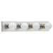 Myhouse Lighting Generation Lighting - 4738-98 - Four Light Wall / Bath - Center Stage - Brushed Stainless
