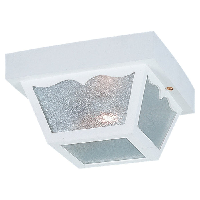 Myhouse Lighting Generation Lighting - 7567-15 - One Light Outdoor Flush Mount - Outdoor Ceiling - White