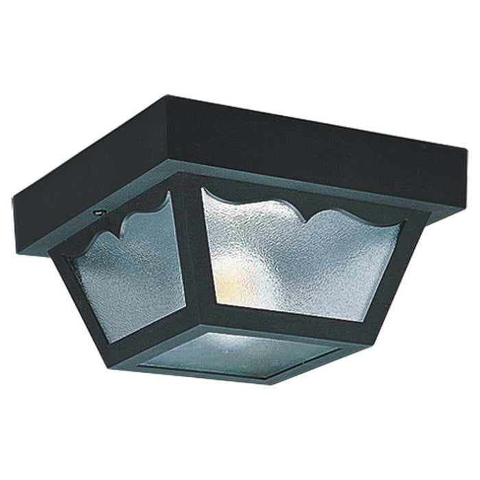 Myhouse Lighting Generation Lighting - 7567-32 - One Light Outdoor Flush Mount - Outdoor Ceiling - Black