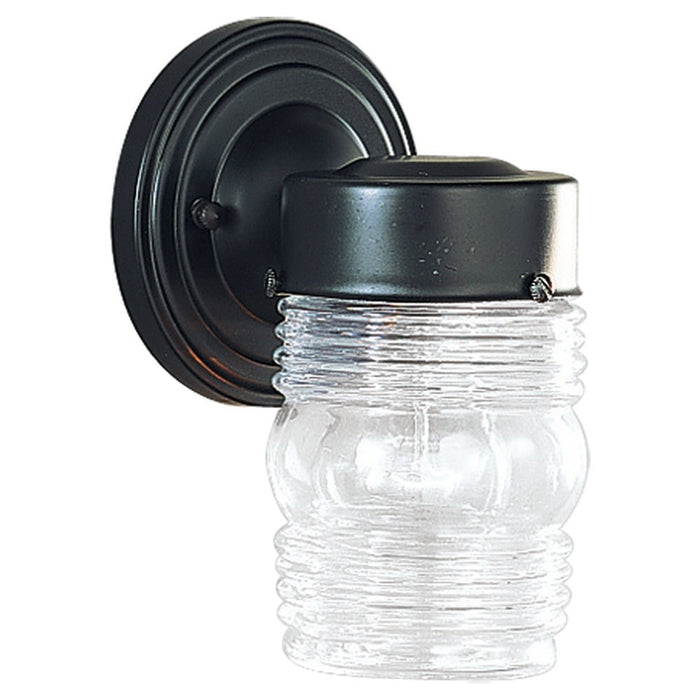 Myhouse Lighting Generation Lighting - 8550-12 - One Light Outdoor Wall Lantern - Outdoor Wall - Black