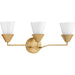 Myhouse Lighting Progress Lighting - P300497-205 - Three Light Bath - Pinellas - Soft Gold