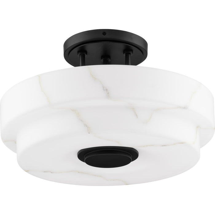 Myhouse Lighting Progress Lighting - P350284-31M - Three Light Semi-Flush Mount - Tosca - Matte Black