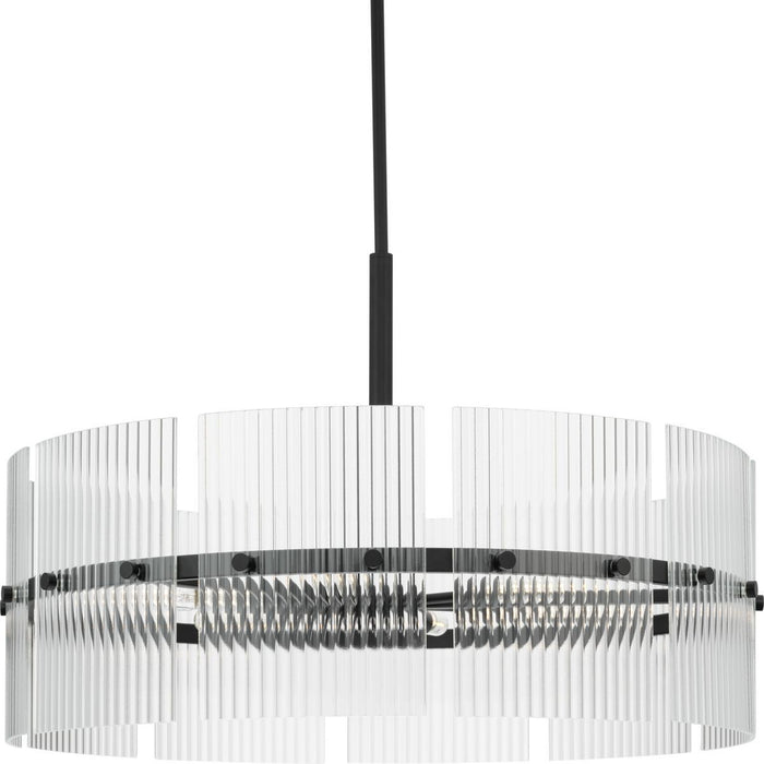 Myhouse Lighting Progress Lighting - P400389-31M - Six Light Chandelier - Seville - Matte Black