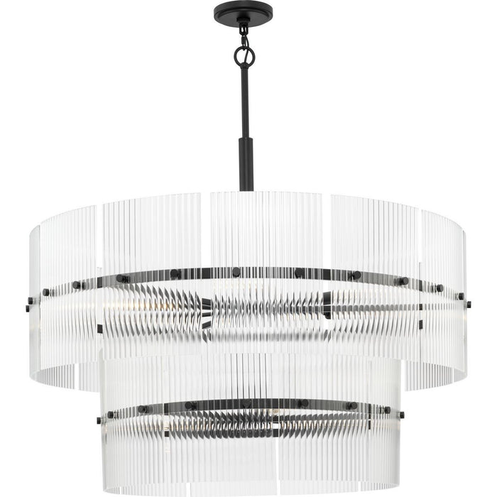 Myhouse Lighting Progress Lighting - P400390-31M - Nine Light Chandelier - Seville - Matte Black